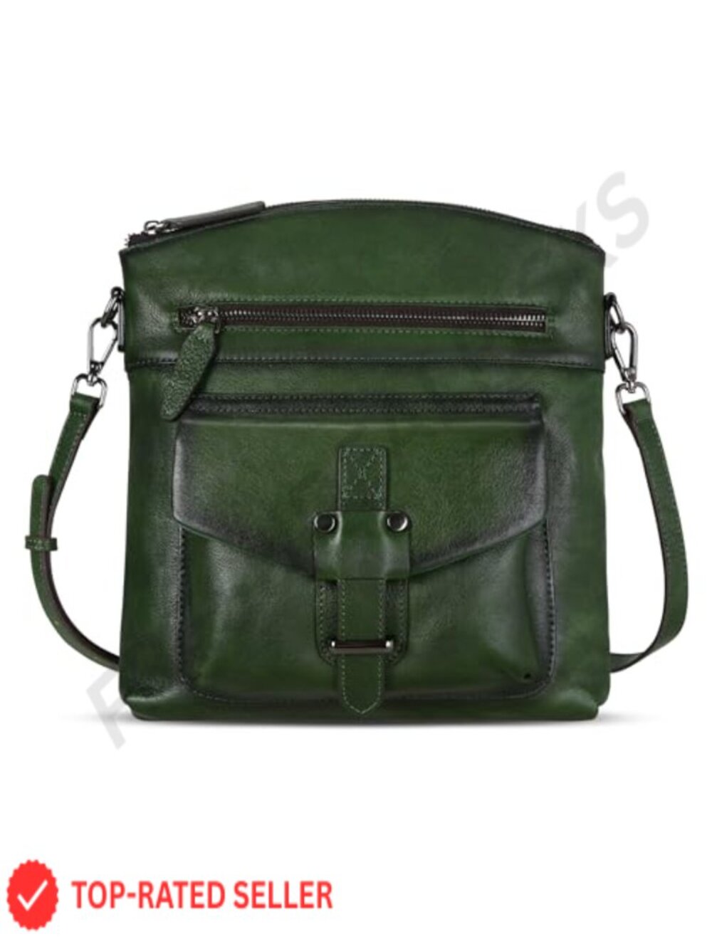 Genuine Leather Crossbody Bag Satchel Handbag Women Adjustable Strap